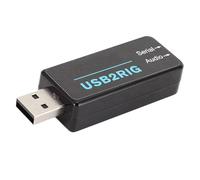 Black USB Sound Card USB2RIG Digital Modes Interface Audio USB Serial CAT Control Support FT8 FT4 RTTY SSTV Digital Mode