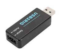 Black USB Sound Card USB2RIG with Audio & Serial Ports Sound Codec CAT Control Support FT8 FT4 RTTY SSTV Digital Modes