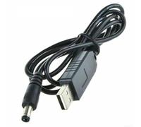 Black Usb To Dc 9v 12v Boost Cable For Router Power Bank Adapter With 5.5mm Connector And Step Up Module For Use At Home Or Office During Outages(9V)