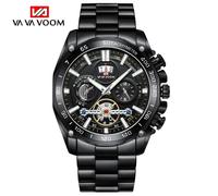 (black) Va Va Voom Watches Mechanical Automatic Watch Men Tourbillon Sport Clock Casual Business Moon Wrist Watch Men's Mechanical Watches