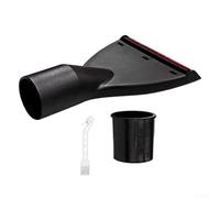 Black Vacuum Crevice Tool Attachment for 32mm 35mm Nozzles, Extra Long Thin Suction Tip for Car Home Corner Dust Debris Cleaning