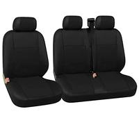 Black Van Seat Covers Universal Fit Most Vans Trucks Lorry Front Single & Double Seat Covers for 2+1