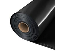 Black Vapour Barrier Damp Proof Membrane Polythene Sheeting Roll Attic Wall Insulation 2M X 50M