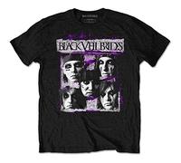 Black Veil Brides Men's Grunge Faces Regular Fit Crew Neck Short Sleeve T - Shirt, Black (Black Black), X-Large