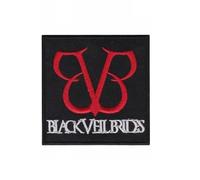 Black Veil Brides Us Metalcore B Patch Badge Embroidered Iron on Applique Patch Accessory