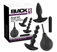 Black Velvet 4-Piece Anal Vibrator Set