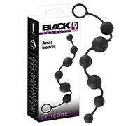 Black Velvet - 6-Bead Anal Dildo (Black)