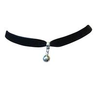 Black Velvet Choker with a 8mm Jingle Bell