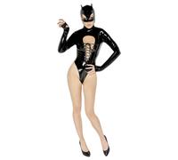 Black Velvet - Long-Sleeve Batwoman Body (Black) - XL