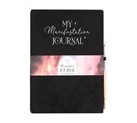 Black Velvet My Manifestation A5 Notebook Journal and Amethyst Crystal Pen Set