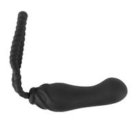 Black Velvet Perfect Fit - strap-on dildo (black)
