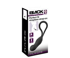 Black Velvet Perfect Fit - strap-on dildo (black)