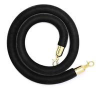 Black Velvet Rope for Crowd Control, 3/4/5 Feet Long, Premium Queue Bers, Stanch Ropes for Event ment, Theatre Openings, Queue ment Soluts (1.4m/4.6ft)