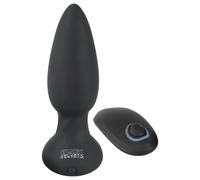 Black Velvet - Rotating Beaded Anal Vibrator (Black)