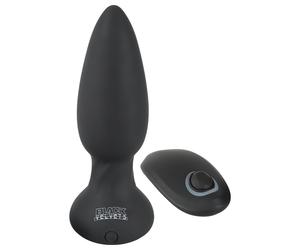 Black Velvet - Rotating Beaded Anal Vibrator (Black)
