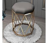 Black Velvet Round Foot Stool OttomanVersatile Makeup Stool & Side Table Stylish Pouf Sofa Seat for Livi Room Bedroom Porch & Dressi Table.