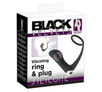 Black Velvets Anal Flight with Penis Ring-05958530000 Black One Size