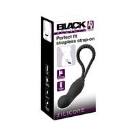 Black Velvet Perfect Fit - strap-on dildo (black)