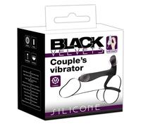 Black Velvets - Rechargeable 2-in-1 Vibrator and Cock Ring (Black)