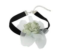 Black Velvets Strip With Large Flower Choker Necklace For Women Girls Trendy Fashion Jewelry On Neck Accessories Gifts Flower Choker Necklaces For Women Red