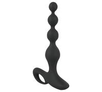 Black Velvets - vibrating anal bead chain (black)