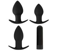 Black Velvets Vibrating Butt Plugs Black One Size