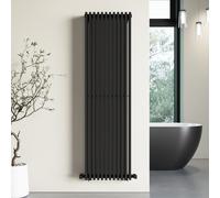 Black Vertical Double Panel Radiator 1600 x 450mm Nevada