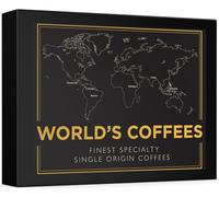 Black Vibes - Gourmet Ground Coffee Gift Set - WORLD'S COFFEES | Ground Coffee 300g (6x50g) | 6 Finest Single Origin | Hamper Style Gift Idea for Him & Her