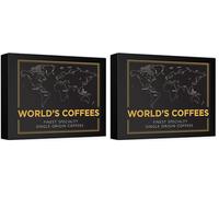 Black Vibes - Ground Coffee Gift Set - WORLD'S COFFEES - 300g (6x50g) | (Pack of 2)
