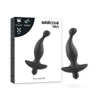 Black vibrating anal massager plug addicted toys, Length 190 mm, Width 148 mm, Depth 45 mm, Department Couple, Color Black