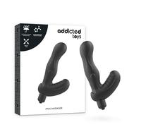 Black vibrating anal plug prostate stimulator addicted toys, Length 190 mm, Width 148 mm, Depth 45 mm, Department Couple, Color Black
