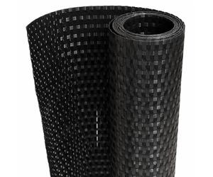 (black) vidaXL Balcony Screen Privacy Screen Outdoor Garden Fence Screen Poly Rattan