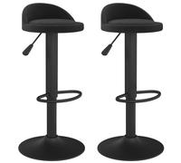 (black) vidaXL Bar Stools Kitchen Bar Chair Counter Stool Pub Bistrol Chair Velvet