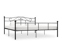 (black) vidaXL Bed Frame Metal 3FT Single Elegant Classic Multi Colours Multi Sizes