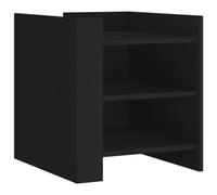 vidaXL Bedside Cabinet Black 45x50x50 cm Engineered Wood, Black