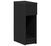 (black) vidaXL Bedside Cabinet with Drawer 20x36x60 cm bedside table nightstand