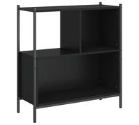 (black) vidaXL Bookcase Bookshelf Storage Cabinet Shelving Unit Rack Engineered Wood