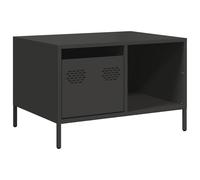(black) vidaXL Coffee Table Anthracite 68.5x50x43.5 cm Cold-rolled Steel side table