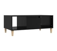 vidaXL Coffee Table Black 90x50x36,5 cm Engineered Wood NEW