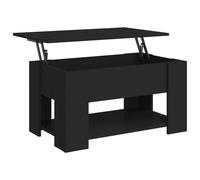 (black) vidaXL Coffee Table Engineered Wood Couch Centre Accent Table Multi Colours