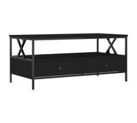 (black) vidaXL Coffee Table Living Room Tea Side Table Sofa Table Engineered Wood