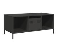 (black) vidaXL Coffee Table Pink 101.5x50x43.5 cm Cold-rolled Steel side table