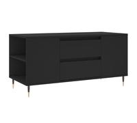 (black) vidaXL Coffee Table Side Table End Accent Telephone Sofa Table Engineered Wood