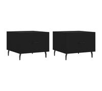 (black) vidaXL Coffee Table Side Table Sofa Table Telephone Table Engineered Wood