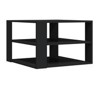Vidaxl Coffee Table Black 59.5X59.5X40 Cm Engineered Wood