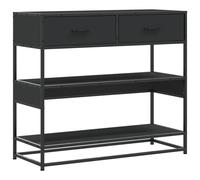 vidaXL Console Table Black 90x35x80 cm Engineered Wood