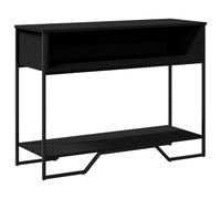 (black) vidaXL Console Table Tea End Table Accent Side Table Black Engineered Wood