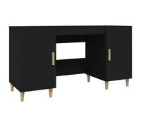 (Black) vidaXL Desk Engineered Wood Office Computer Study Writing Desk Multi Colours