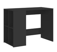 (black) vidaXL Desk Writing Desk Office Study Working Computer Table Engineered Wood