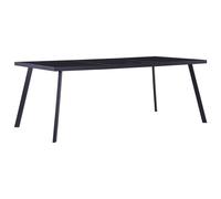 (black) vidaXL Dining Table Kitchen Dinner Table Dining Room Table Dark Wood and MDF
